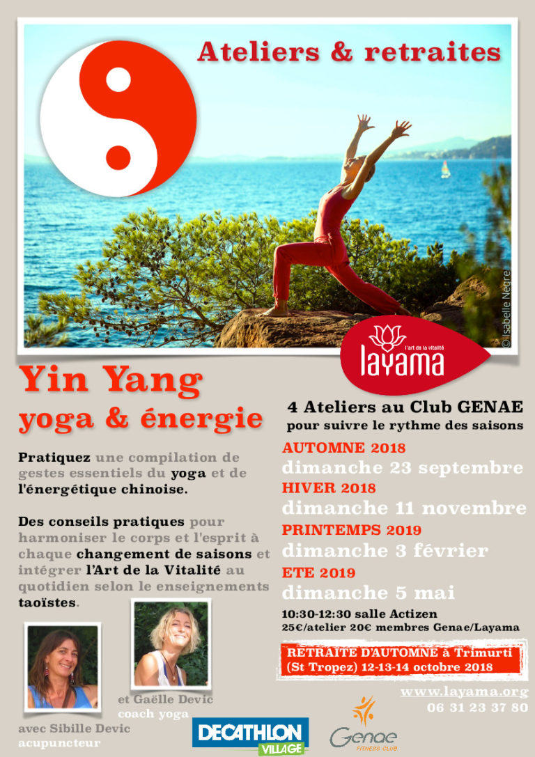 Ateliers et retraites Yin Yang Yoga & Energie